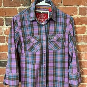 Women's Superdry Denim Button Down XS